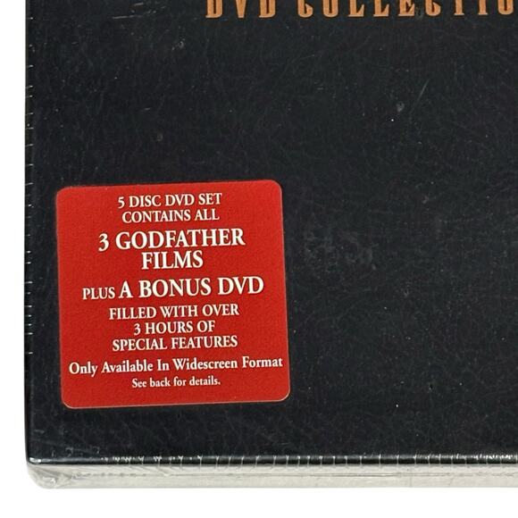 SEALED "The Godfather" Movie DVD Collection Set 2001 - 5-Disc Trilogy BRAND NEW - Picture 4 of 16